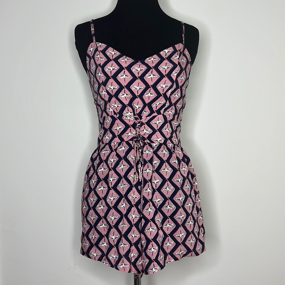 MILLOU Pink Bird Romper XS